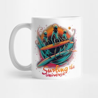 Alien surfing 88075 Mug